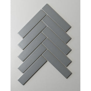 Herringbone Light Grey Matt 20.9cmx 24.7cm (3.2cmx 14.5cm) Wall Mosaic