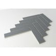 Herringbone Light Grey Matt 20.9cmx 24.7cm (3.2cmx 14.5cm) Wall Mosaic