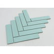 Herringbone Mint Green Matt 20.9cm x 24.7cm (3.2cmx 14.5cm) Wall Mosaic