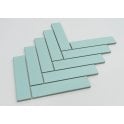 Herringbone Mint Green Matt 20.9cm x 24.7cm (3.2cmx 14.5cm) Wall Mosaic