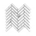 Herringbone Mont Blanc Mosaic 28cm x 33cm Wall & Floor Mosaic