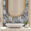 Herringbone Mother Of Pearl Black (1.5cm x 3cm) 27cm x 28.7cm Mosaic Tile