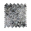 Herringbone Mother Of Pearl Black (1.5cm x 3cm) 27cm x 28.7cm Mosaic Tile
