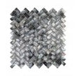 Herringbone Mother Of Pearl Black (1.5cm x 3cm) 27cm x 28.7cm Mosaic Tile