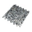 Herringbone Mother Of Pearl Black (1.5cm x 3cm) 27cm x 28.7cm Mosaic Tile