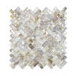 Herringbone Mother Of Pearl White (1.5cm x 3cm) 27cm x 28.7cm Mosaic Tile