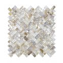 Herringbone Mother Of Pearl White (1.5cm x 3cm) 27cm x 28.7cm Mosaic Tile