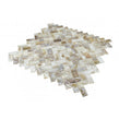 Herringbone Mother Of Pearl White (1.5cm x 3cm) 27cm x 28.7cm Mosaic Tile