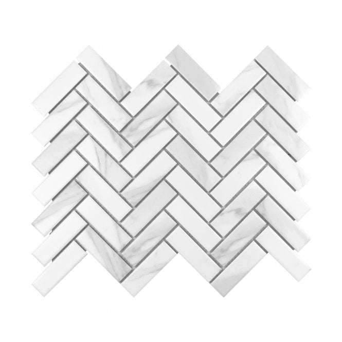 Herringbone Staturio Matt 31.8cm x 24.7cm (2.3cm x 7.3cm) Mosaic Tile