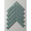 Herringbone Teal Gloss 20.9cmx 24.7cm (3.2cmx 14.5cm) Wall Mosaic