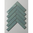 Herringbone Teal Gloss 20.9cmx 24.7cm (3.2cmx 14.5cm) Wall Mosaic
