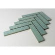 Herringbone Teal Gloss 20.9cmx 24.7cm (3.2cmx 14.5cm) Wall Mosaic