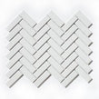 Herringbone White Gloss 31.8cm x 24.7cm (2.2cm x 7.2cm) Mosaic Tile