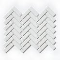 Herringbone White Gloss 31.8cm x 24.7cm (2.2cm x 7.2cm) Mosaic Tile