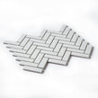 Herringbone White Gloss 31.8cm x 24.7cm (2.2cm x 7.2cm) Mosaic Tile