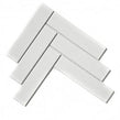 Herringbone White Matt 20.4cm x 28cm (4.5cm x 19.5cm) Mosaic Tile