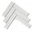 Herringbone White Matt 20.4cm x 28cm (4.5cm x 19.5cm) Mosaic Tile