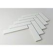Herringbone White Matt 20.9cm x 24.7cm (3.2cm x 14.5cm) Wall Mosaic