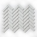 Herringbone White Matt 31.8cm x 24.7cm (2.3cm x 7.3cm) Mosaic Tile