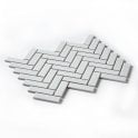 Herringbone White Matt 31.8cm x 24.7cm (2.3cm x 7.3cm) Mosaic Tile