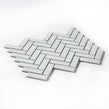 Herringbone White Matt and Gloss 31.8cm x 24.7cm (2.3cm x 7.3cm) Mosaic Tile