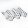 Herringbone White Matt and Gloss 31.8cm x 24.7cm (2.3cm x 7.3cm) Mosaic Tile