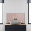 Hexacube 3D Gloss Pink 30.5cm x 26.5cm Mosaic