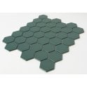 Hexagon Buckingham Green Matt (5.1cm x 5.1cm) 30cm x 28cm Mosaic Tile