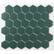 Hexagon Buckingham Green Matt (5.1cm x 5.1cm) 30cm x 28cm Mosaic Tile
