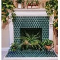 Hexagon Buckingham Green Matt (5.1cm x 5.1cm) 30cm x 28cm Mosaic Tile