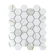 Hexagon Calacatta Matt (5.1cm x 5.9cm) 32.5cm x 28.1cm Mosaic Tile