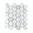 Hexagon Calacatta Matt (5.1cm x 5.9cm) 32.5cm x 28.1cm Mosaic Tile