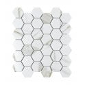 Hexagon Calacatta Matt (5.1cm x 5.9cm) 32.5cm x 28.1cm Mosaic Tile