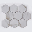 Hexagon Calacatta Matt (9.5cm x 9.5cm) 25.6cm x 19.7cm Mosaic Tile
