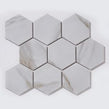 Hexagon Calacatta Matt (9.5cm x 9.5cm) 25.6cm x 19.7cm Mosaic Tile