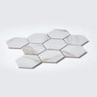 Hexagon Calacatta Matt (9.5cm x 9.5cm) 25.6cm x 19.7cm Mosaic Tile