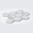Hexagon Calacatta Matt (9.5cm x 9.5cm) 25.6cm x 19.7cm Mosaic Tile