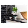 Hexagon Gloss Black 32.5cm x 28.1cm (5.1 cm x 5.9cm) Mosaic Tile