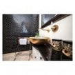 Hexagon Gloss Black 32.5cm x 28.1cm (5.1 cm x 5.9cm) Mosaic Tile