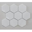Hexagon Gloss White 29.55cm x 25.6cm (9.5cm x 11cm) Mosaic Tile