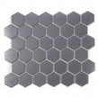 Hexagon Grey Matt (4.8 cm x 4.8cm) 32cm x 28cm Mosaic Tile