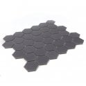 Hexagon Grey Matt (4.8 cm x 4.8cm) 32cm x 28cm Mosaic Tile