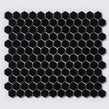 Hexagon Matt Black (2.3cm x 2.3cm) 30cm x 26cm Mosaic Tile