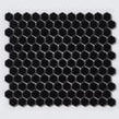 Hexagon Matt Black (2.3cm x 2.3cm) 30cm x 26cm Mosaic Tile