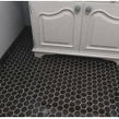 Hexagon Matt Black 32.5cm x 28.1cm (5.1 cm x 5.9cm) Mosaic Tile