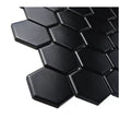 Hexagon Matt Black 32.5cm x 28.1cm (5.1 cm x 5.9cm) Mosaic Tile