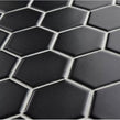 Hexagon Matt Black 32.5cm x 28.1cm (5.1 cm x 5.9cm) Mosaic Tile
