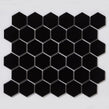 Hexagon Matt Black 32.5cm x 28.1cm (5.1 cm x 5.9cm) Mosaic Tile