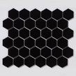 Hexagon Matt Black 32.5cm x 28.1cm (5.1 cm x 5.9cm) Mosaic Tile