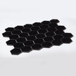 Hexagon Matt Black 32.5cm x 28.1cm (5.1 cm x 5.9cm) Mosaic Tile